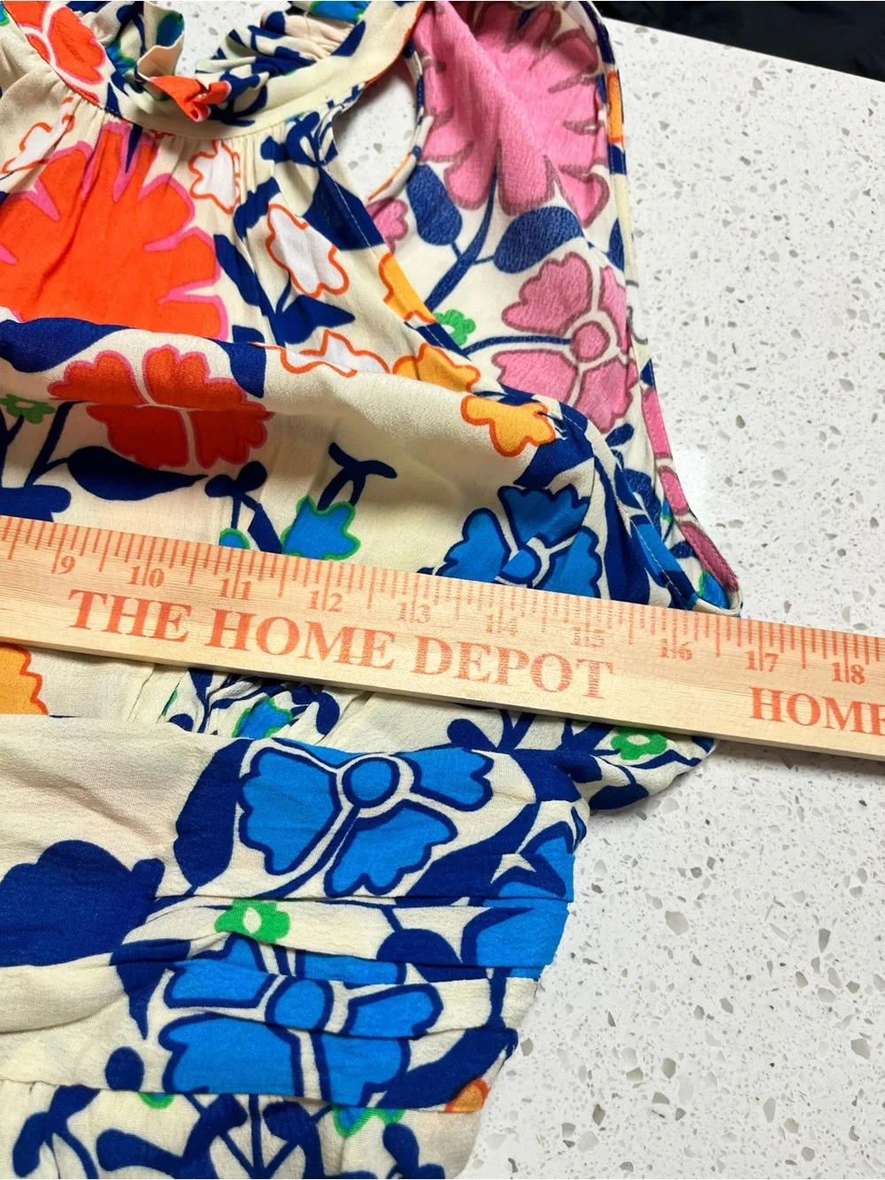 Anthropologie Floral Halter Romper in Pink, Blue‎ & Cream new without tags